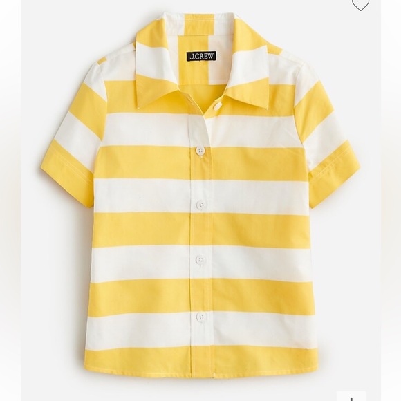 NWT J. Crew Gamine Poplin Shirt in Cabana Stripe - Picture 3 of 5